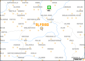 map of Alfaião