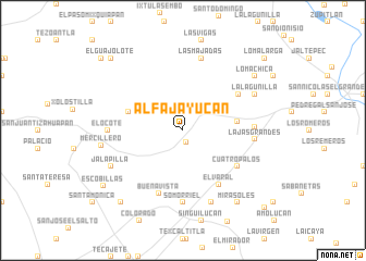 map of Alfajayucan