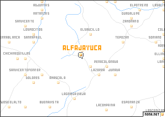 map of Alfajayuca