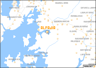 map of Alfajía