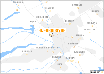 map of Al Fākhirīyah