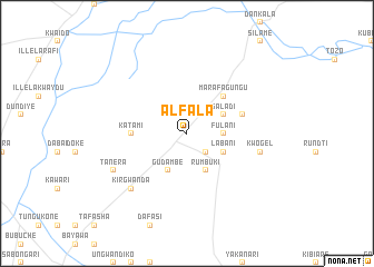 map of Alfala