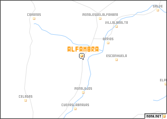 map of Alfambra
