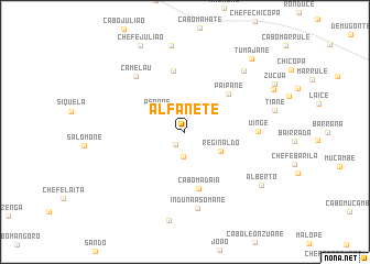 map of Alfanete