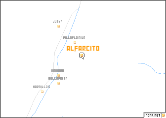 map of Alfarcito