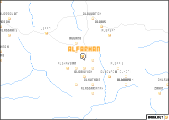 map of Āl Farḩān