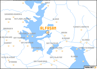 map of Al Faşām