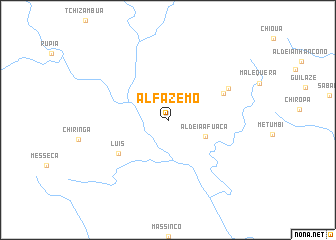 map of Alfazêmo