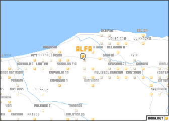 map of Alfá