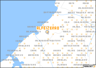 map of Alfeizerão