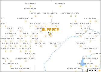 map of Alferce