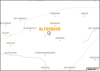 map of Alfërovka