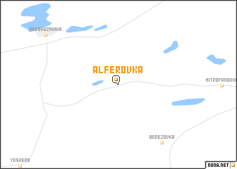 map of Alfërovka