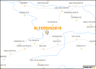 map of Alfërovskaya