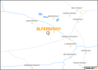 map of Alfërovskiy