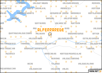 map of Alferrarede