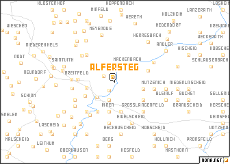 map of Alfersteg