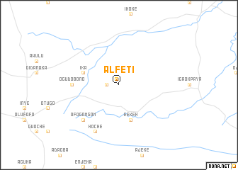 map of Alfeti