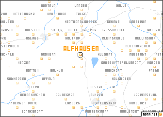 map of Alfhausen