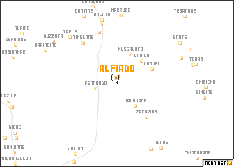 map of Alfiado