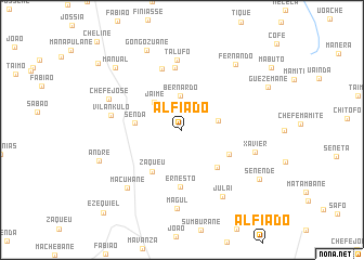 map of Alfiado