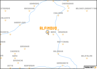 map of Alfimovo