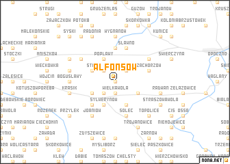 map of Alfonsów