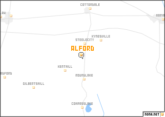 map of Alford