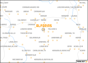 map of Alforins