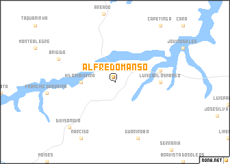 map of Alfredo Manso