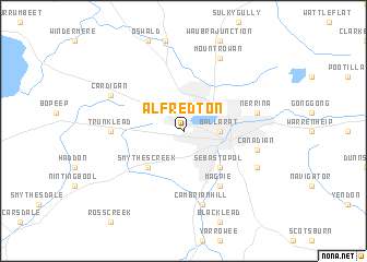 map of Alfredton