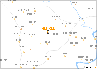 map of Alfred