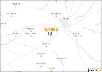 map of Alfred