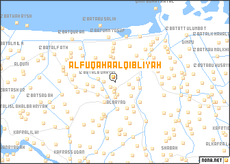 map of Al Fuqahāʼ al Qiblīyah