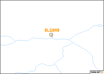 map of Algama