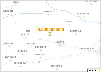 map of Algancha-Igra