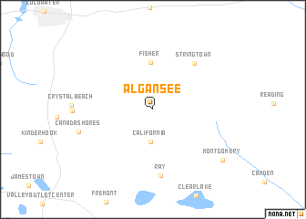 map of Algansee