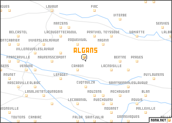 map of Algans