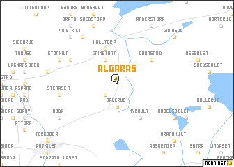 map of Älgarås