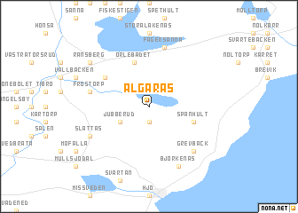 map of Älgarås