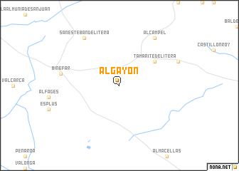 map of Algayón