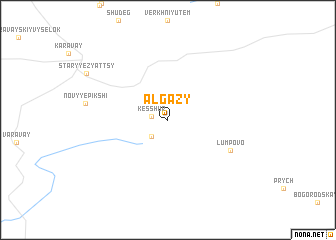 map of Algazy