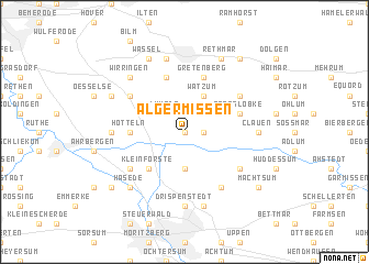 map of Algermissen