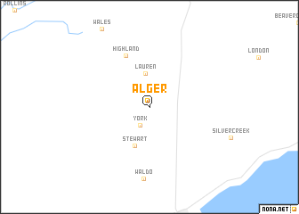 map of Alger