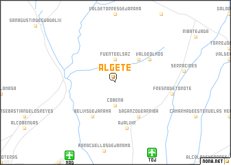 map of Algete