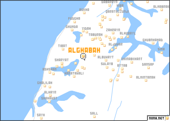 map of Al Ghābah