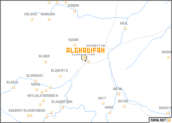 map of Al Ghaḑīfah