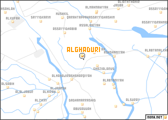 map of Al Ghādūrī