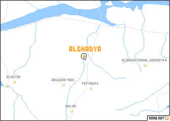 map of Al Ghaḑyāʼ