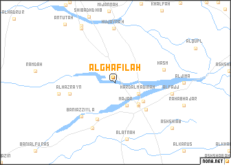 map of Al Ghāfilah